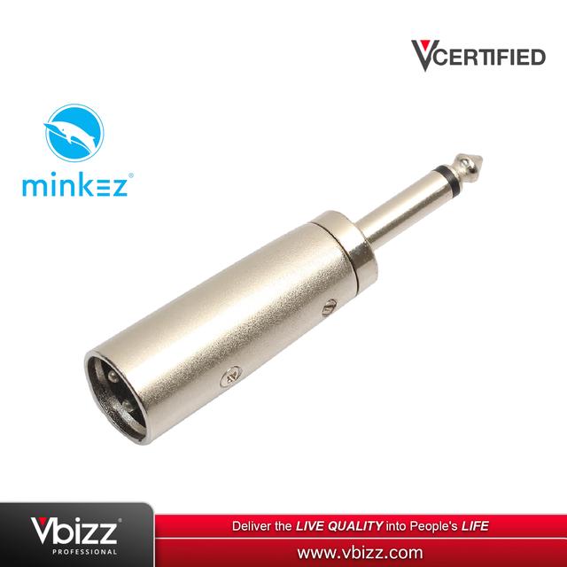 product-image-MINKEZ XLRM6TSM XLR Male to 6.35MM TS Male Connector Adapter